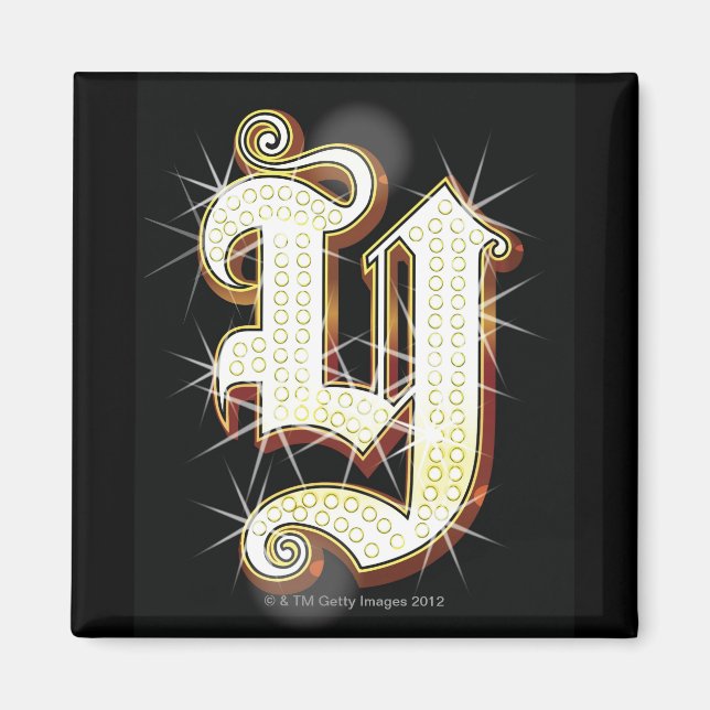 Bling alphabet Y Magnet (Framsidan)