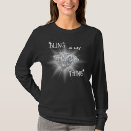 Bling är min Sak Diamond-Gnistra T Shirt
