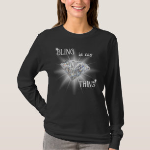 Bling är min Sak Diamond-Gnistra T Shirt
