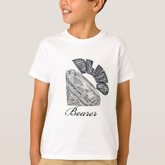 Bling Bearer Bröllop Gift T Shirt (Framsida)