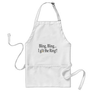 Bling Bling fick jag ringbröllopförlovningen Förkläde