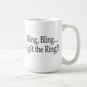 Bling Bling fick jag ringbröllopförlovningen Kaffemugg