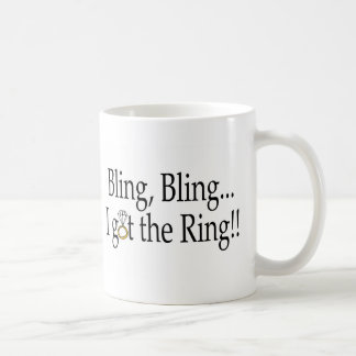 Bling Bling fick jag ringen Kaffemugg