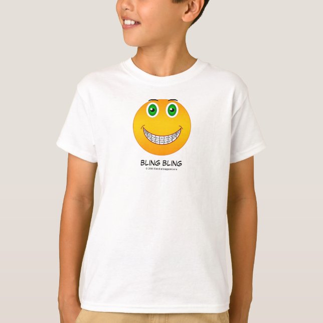 Bling bling T-tröja Tee Shirt (Framsida)