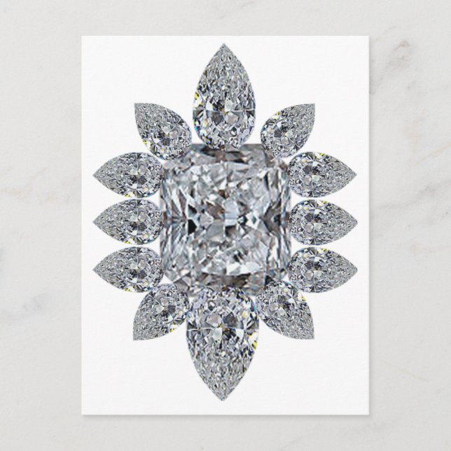 Bling Brooch Vykort (Framsida)
