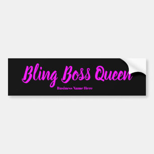 Bling chefdrottning bildekal