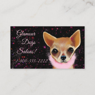 Bling Chihuahua Visitkort