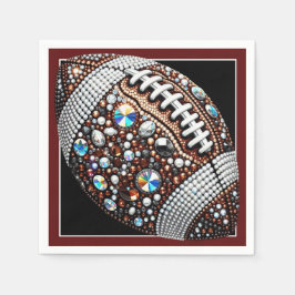 Bling Football Party Big Game Bowl Game Pappersservett