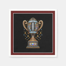 Bling Football Party Big Game Bowl Game Trophy