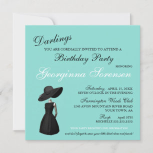 Bling Glam Teal Tiara Birthday-firandet Party