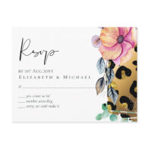 Bling Glamourös Leopardtryck Rosa Guld Bröllop