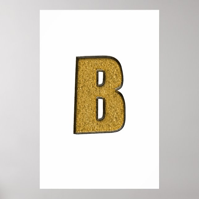 Bling Guld B Poster (Framsidan)