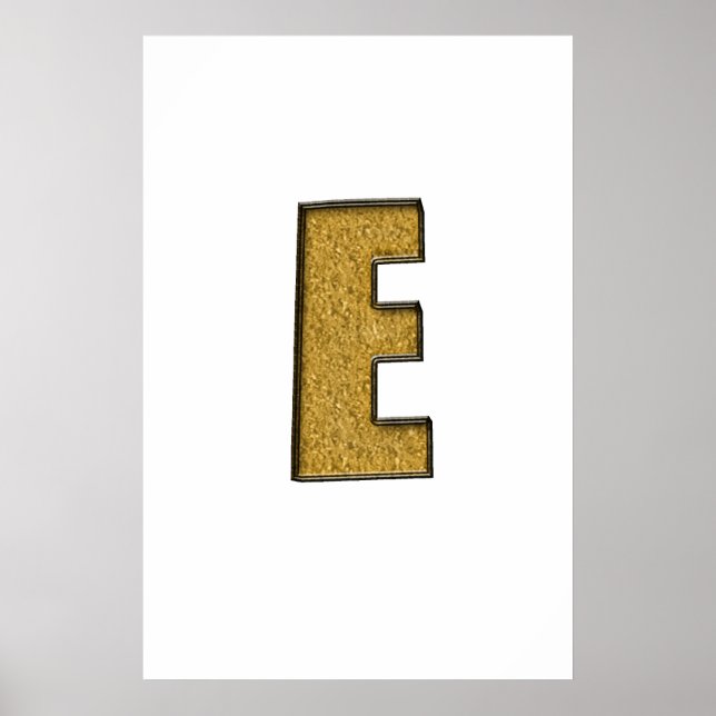 Bling Guld E Poster (Framsidan)