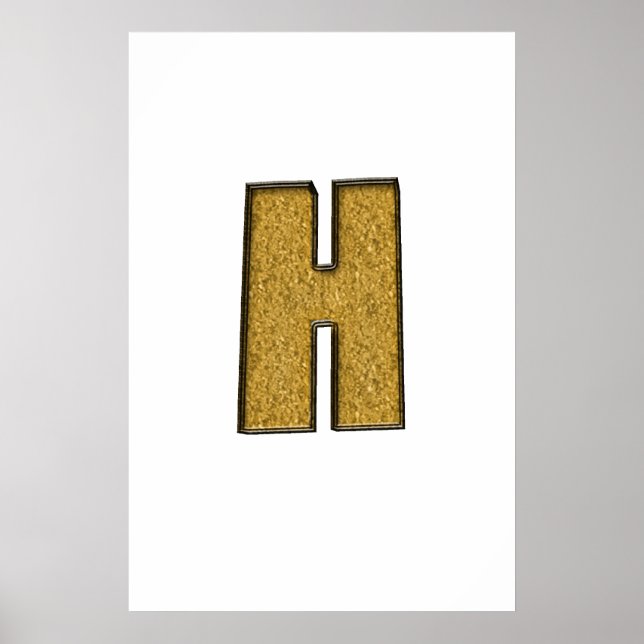 Bling Guld H Poster (Framsidan)