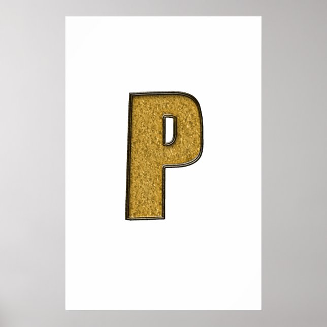 Bling Guld P Poster (Framsidan)