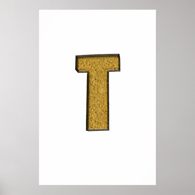 Bling Guld T Poster (Framsidan)