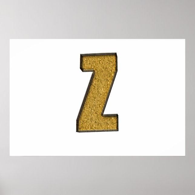 Bling Guld Z Poster (Framsidan)