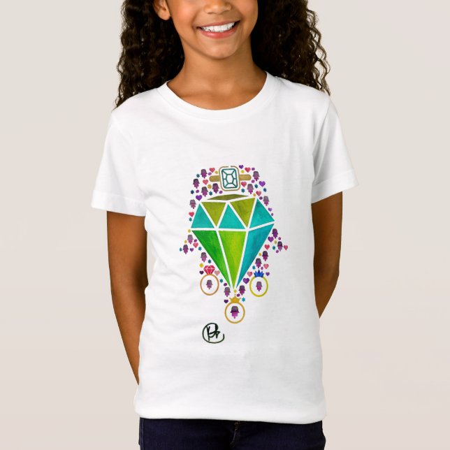 Bling Hamsa T Shirt (Framsida)