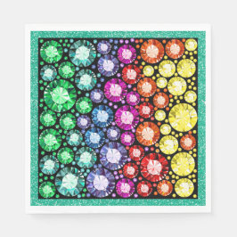 Bling Jewels Image Napkins Pappersservett