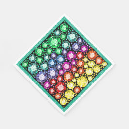 Bling Jewels Image Napkins Pappersservett