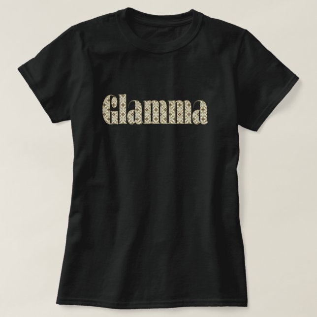 Bling Ljus -Glamma T Shirt (Design framsida)