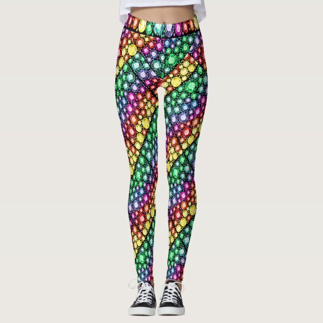 Bling mig upp 4 Pop Mode Leggings (Framsida)
