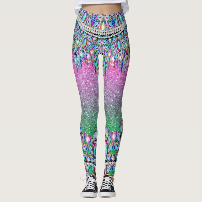 Bling mig upp i Baby Mode-popplegeringar Leggings (Framsida)