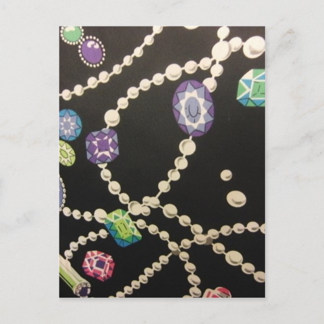 Bling och pärlor vykort (Framsida)