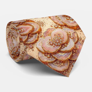 Bling & Sparkle   Lyxig roséguld geod halsduk Slips