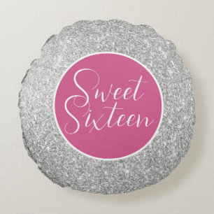 Bling, titta! Sweet sixteen Pillow Rund Kudde