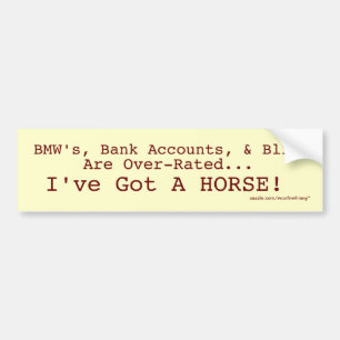 Bling Vs. Horse Sticker Bildekal