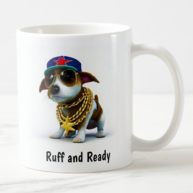 Blinged-Out Jack Russell Terrier Kaffemugg (Skapare uppladdad)