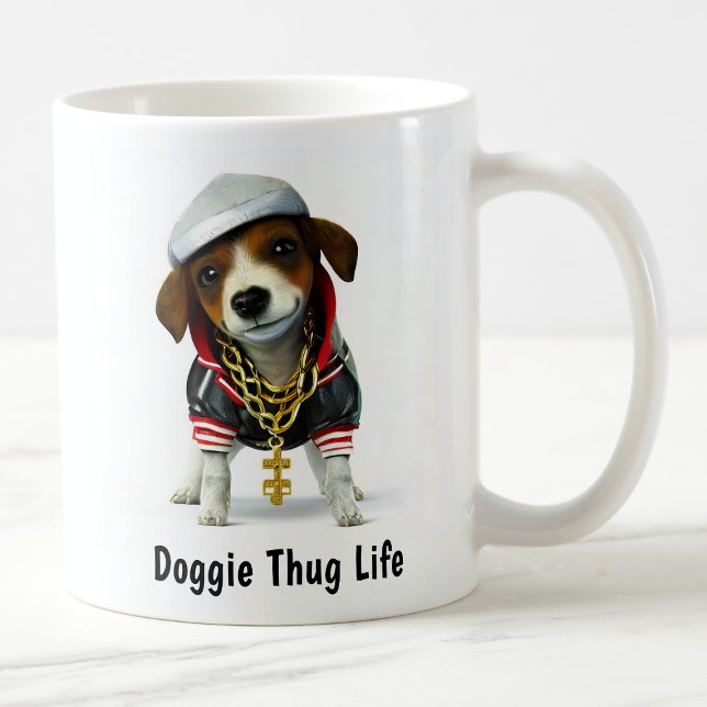 Blinged-Out Jack Russell Terrier Kaffemugg (Skapare uppladdad)