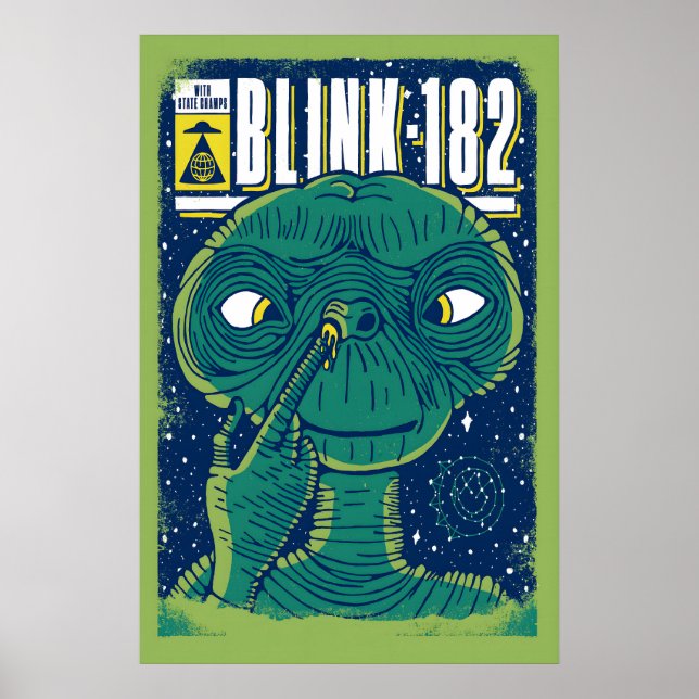 Blink-182 Gig Poster Tryck  A3 A4 Matt Konst  One (Framsidan)