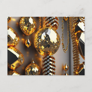 Blink! Beautiful chaos jewelry in gold Vykort