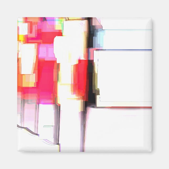 "Blink" Digital Abstrakt Magnet (Framsidan)