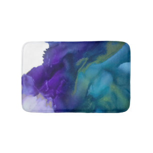 Blink från en Öga Bath Mat Lila, guld, teal Badrumsmatta