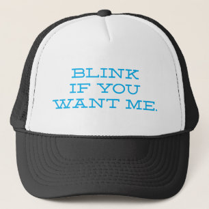 Blink om du vill ha mig blå keps