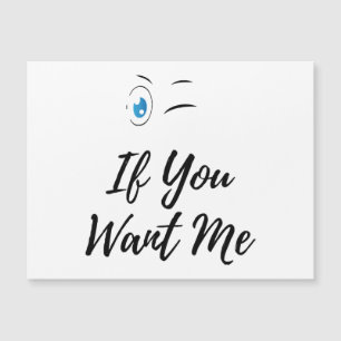 Blink om du vill ha mig lustig manar