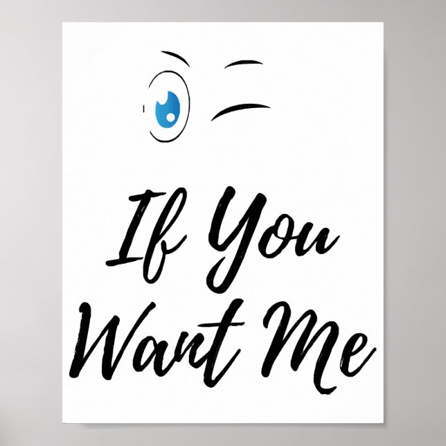 Blink om du vill ha mig roliga mäns  poster (Framsidan)
