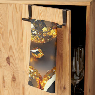 Blink! Vackra kaosjuveler i guld Kökshandduk