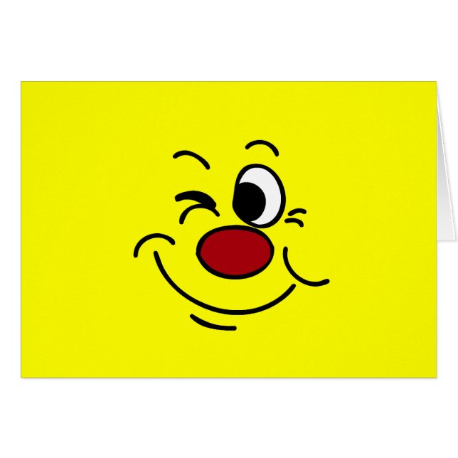 Blinka ansikte Grumpey OBS Kort (Framsidan Horizontal)