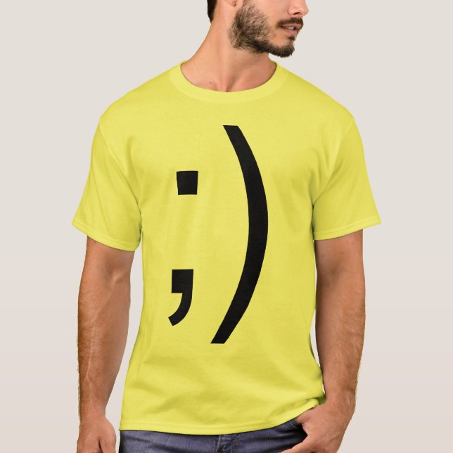 Blinka ansiktetext tee (Framsida)