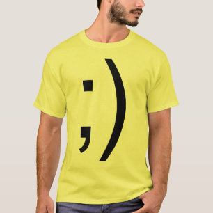 Blinka ansiktetext tee shirt