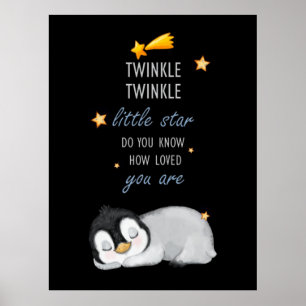 Blinka, Blinka Lilla Stjärna Super Söt Pingvin Poster