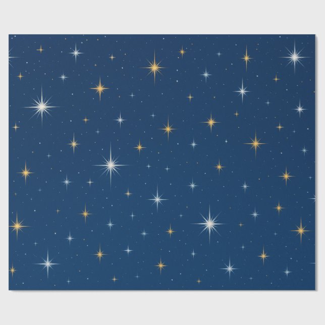 Blinka blinka stjärna presentpapper (Platt)