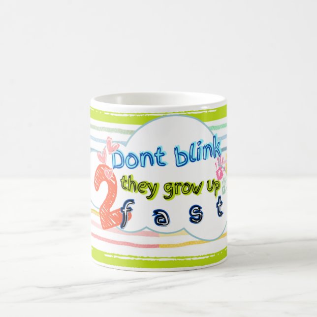Blinka dem inte upp 2 snabba teman mugg-barn kaffemugg (Center)