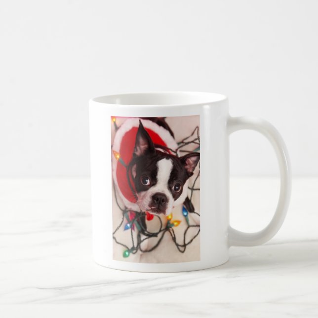 Blinka den ljusBoston Santa muggen Kaffemugg (Höger)