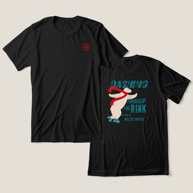 Blinka igenom roten - bakåtdesign t shirt (Design fram och bak)