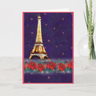 blinka NOEL för EIFFEL TORN JOYEUX Helgkort
